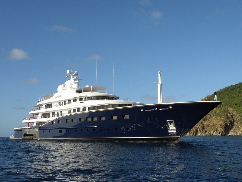Forward Aspect Aboard Yacht AQUILA