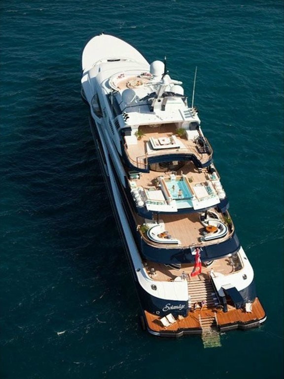From Above On Board Yacht SOLANDGE