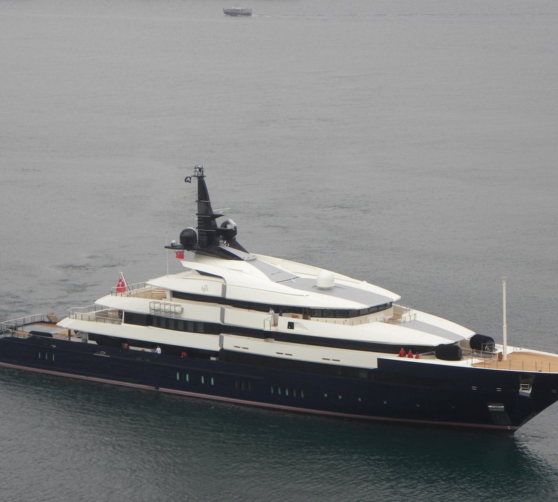 From Above Profile On Yacht SEVEN SEAS
