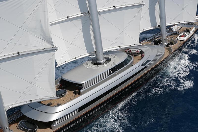 Detail: Yacht MALTESE FALCON's Cruising Pictured
