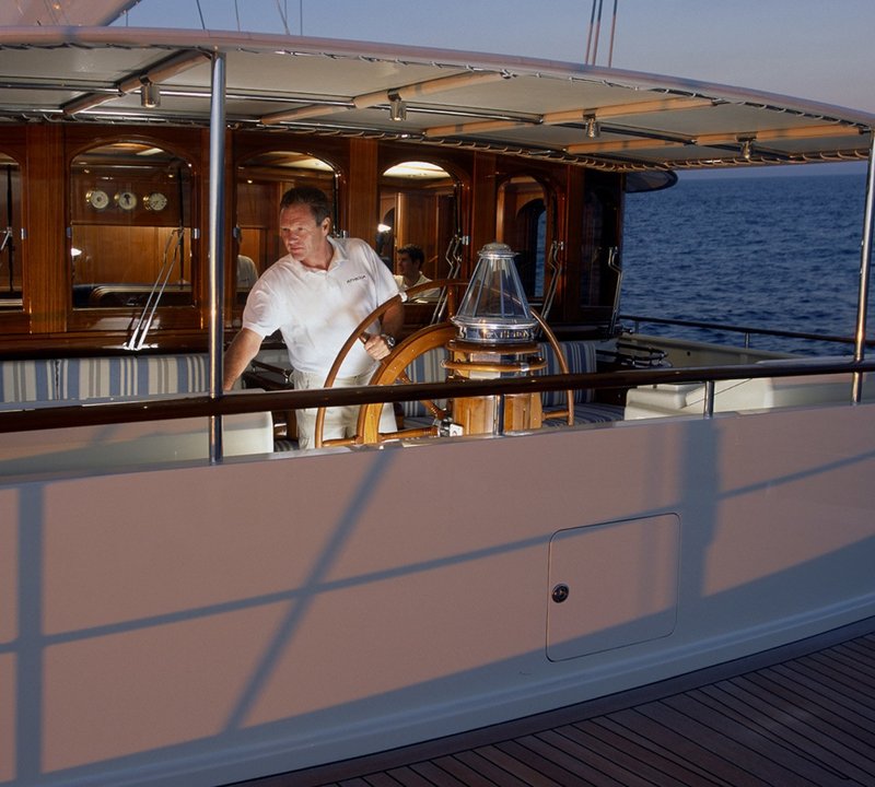 Bridgedeck Aboard Yacht ATHENA