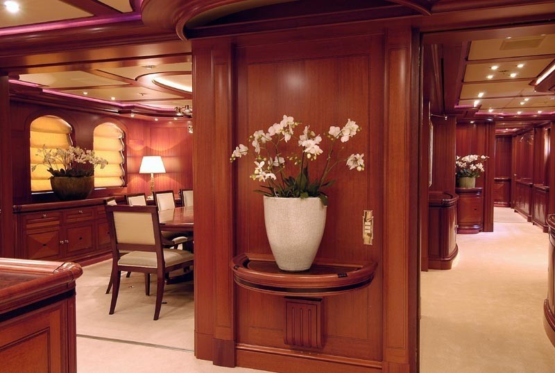 Hall With Eating/dining On Yacht ATHENA