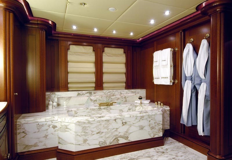 Main Master Bath On Yacht ATHENA