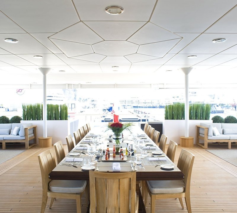 Outside Eating/dining Furniture On Yacht INDIAN EMPRESS