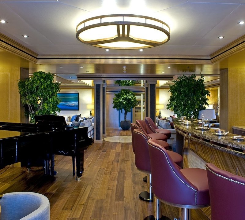 Premier Saloon Drinks Bar On Board Yacht INDIAN EMPRESS