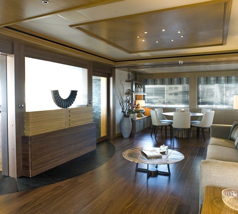 Main Master Saloon Aboard Yacht INDIAN EMPRESS