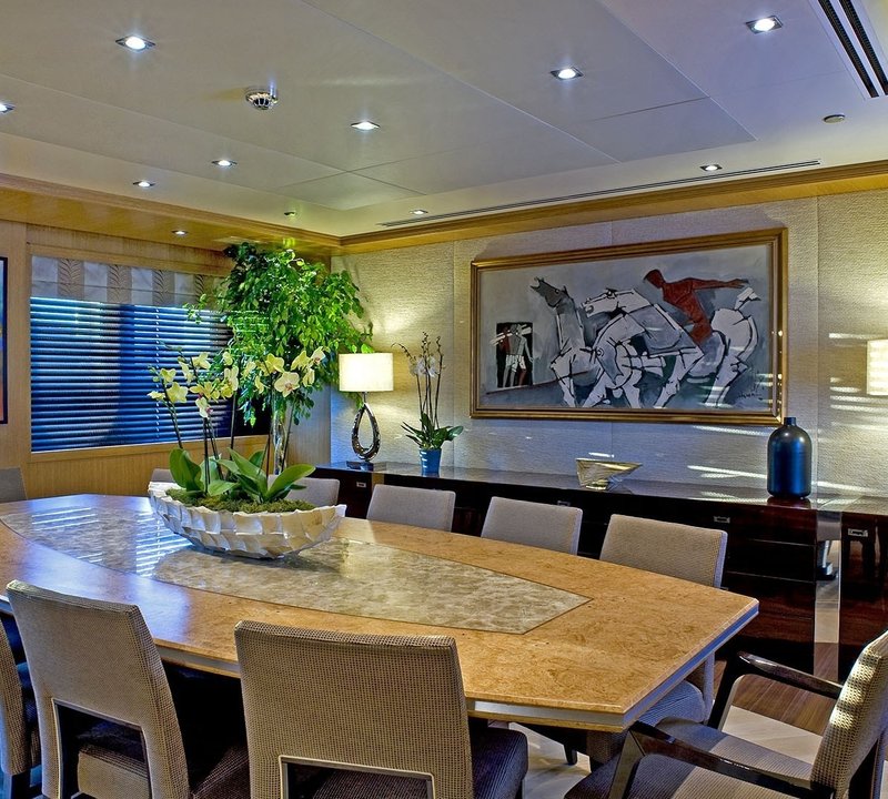 Eating/dining Area On Board Yacht INDIAN EMPRESS