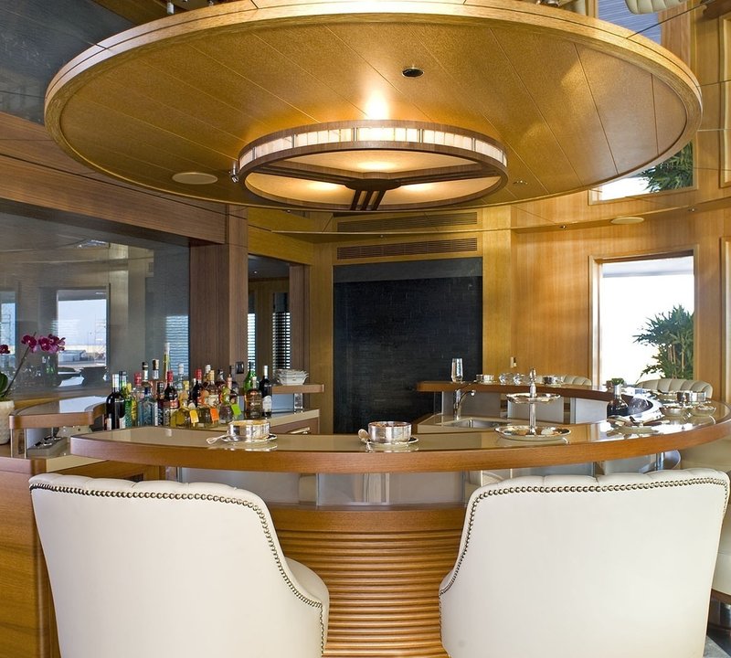 Owners Deck Drinks Bar Aboard Yacht INDIAN EMPRESS