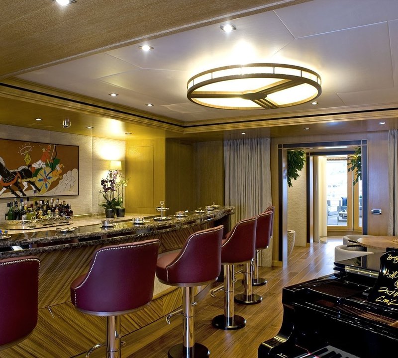 Premier Saloon Drinks Bar On Board Yacht INDIAN EMPRESS