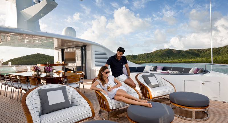 Aboard superyacht INVICTUS - Photo by Jeff Brown