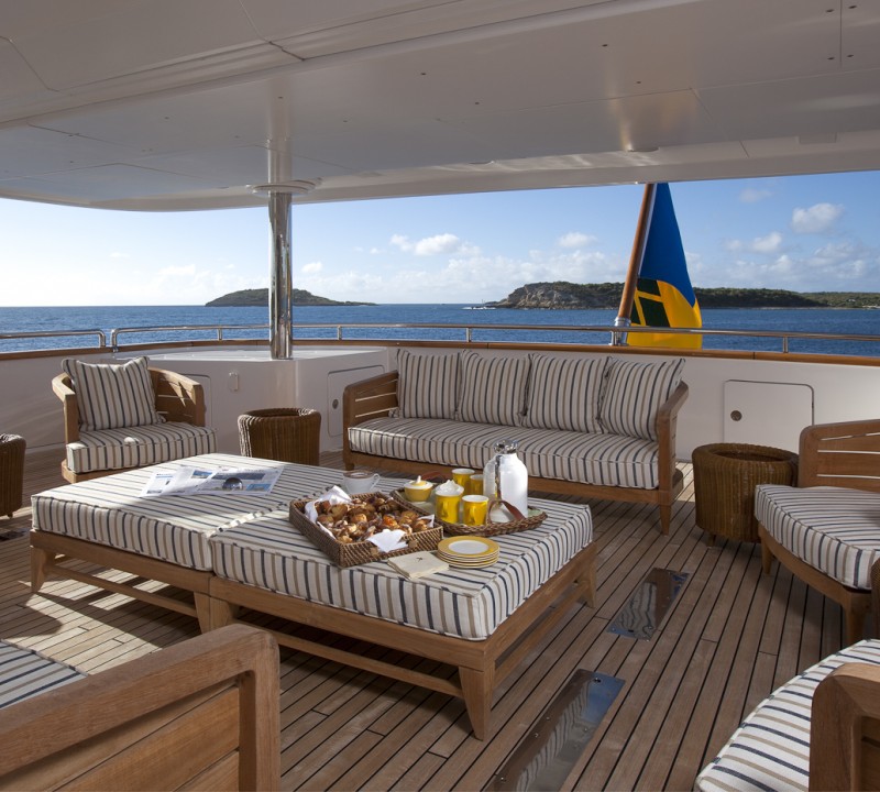 Aboard superyacht STARFIRE