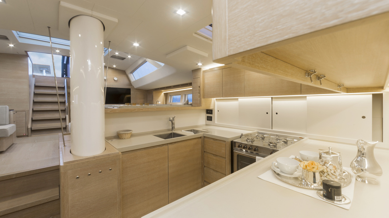 Advanced A80 Yacht APSARAS - Galley - Photo by Carlo Borlenghi