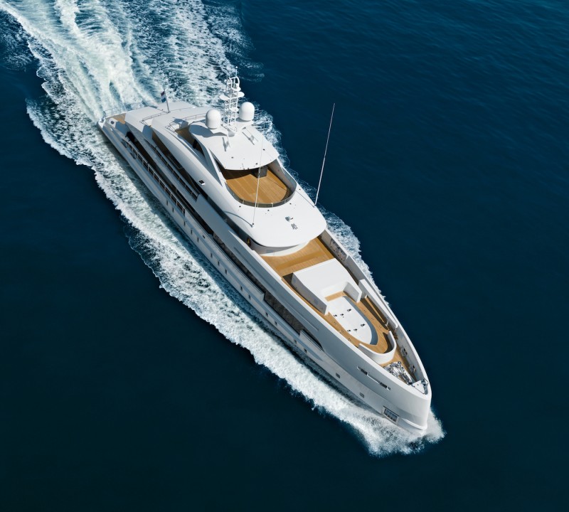 Aerial View Of AMARE II By Heesen