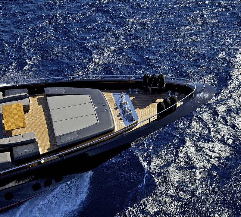 Aerial View Of The Foredeck And Bow