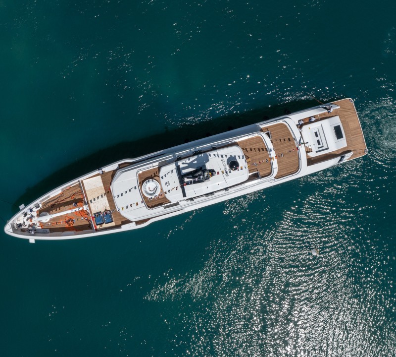 Aerial View Of The Yacht CIAO By CRN