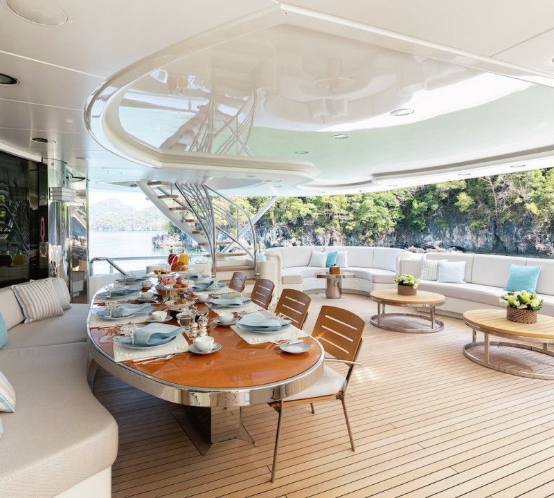 Alfresco Dining Area On The Aft Deck