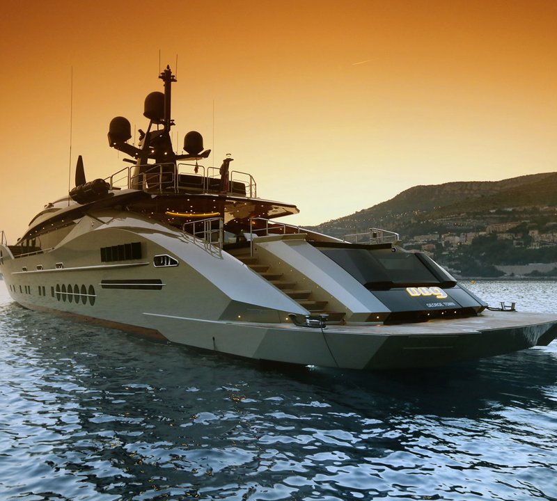 Another Palmer Johnson Yacht At Sunset - PJ 170