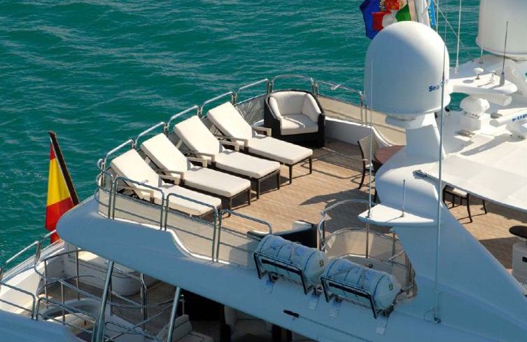 Benetti 122 Motor yacht -  Sundeck from Above