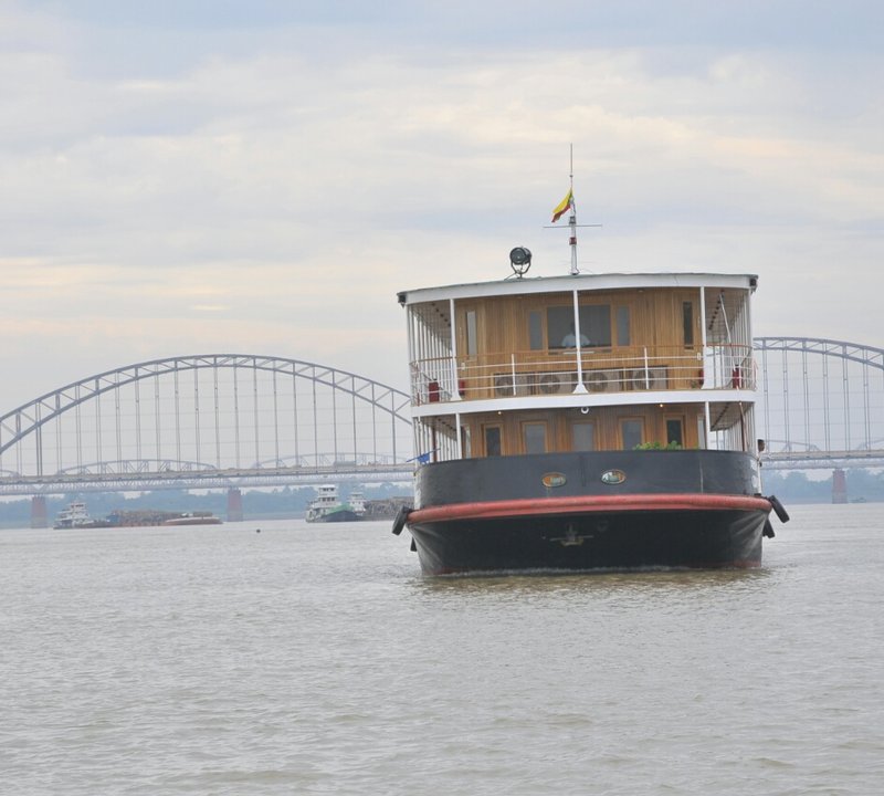 Bow View Of ZAWGYI River Yacht
