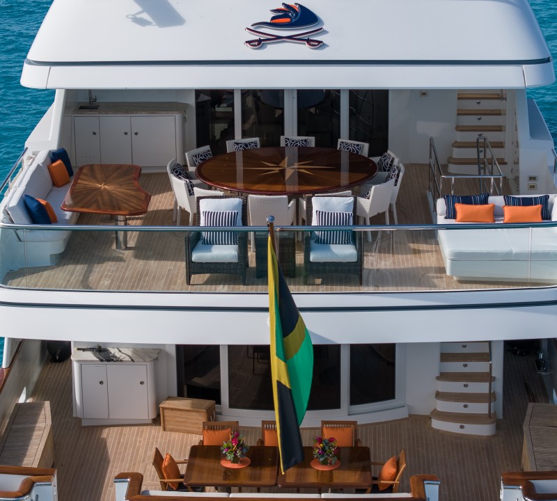 Bridge And Aft Deck Aerial View Aft