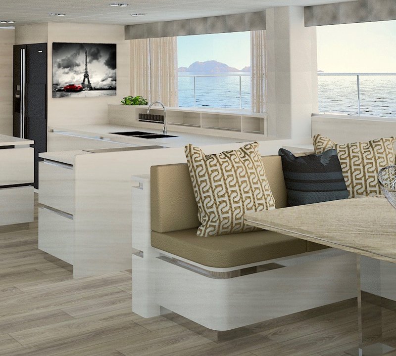 Galley And Saloon