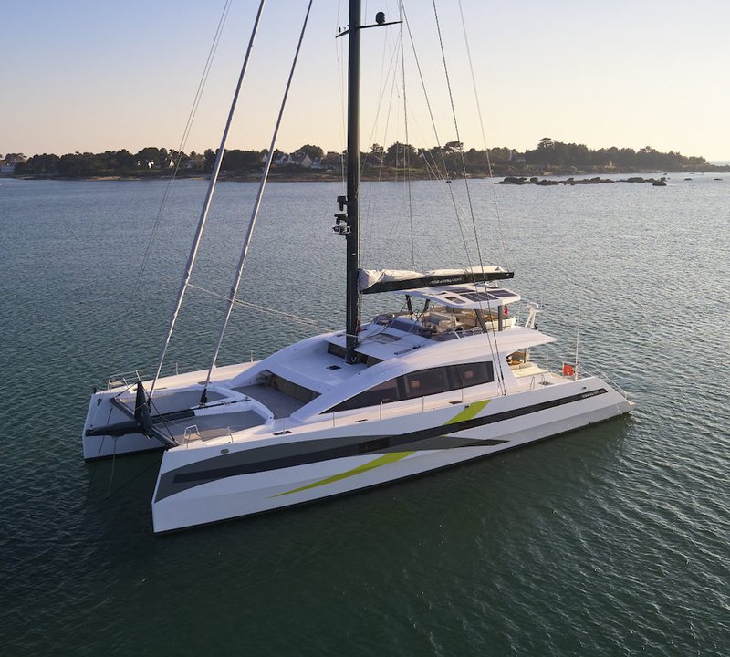 Catamaran At Anchor