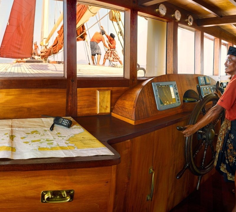 Crew At The Helm Of SI DATU BUA