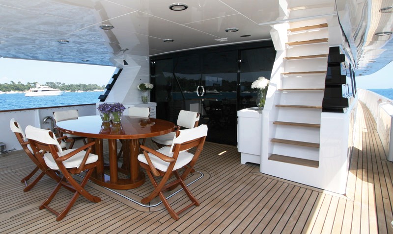 DANGLETERRE II  Aft deck