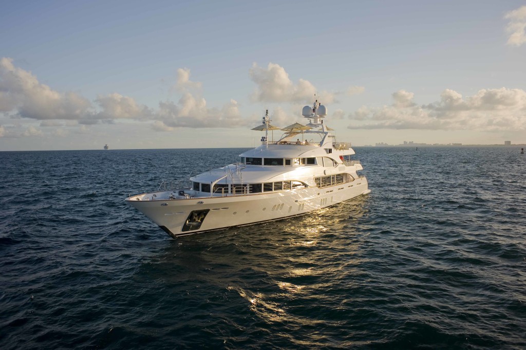at sea