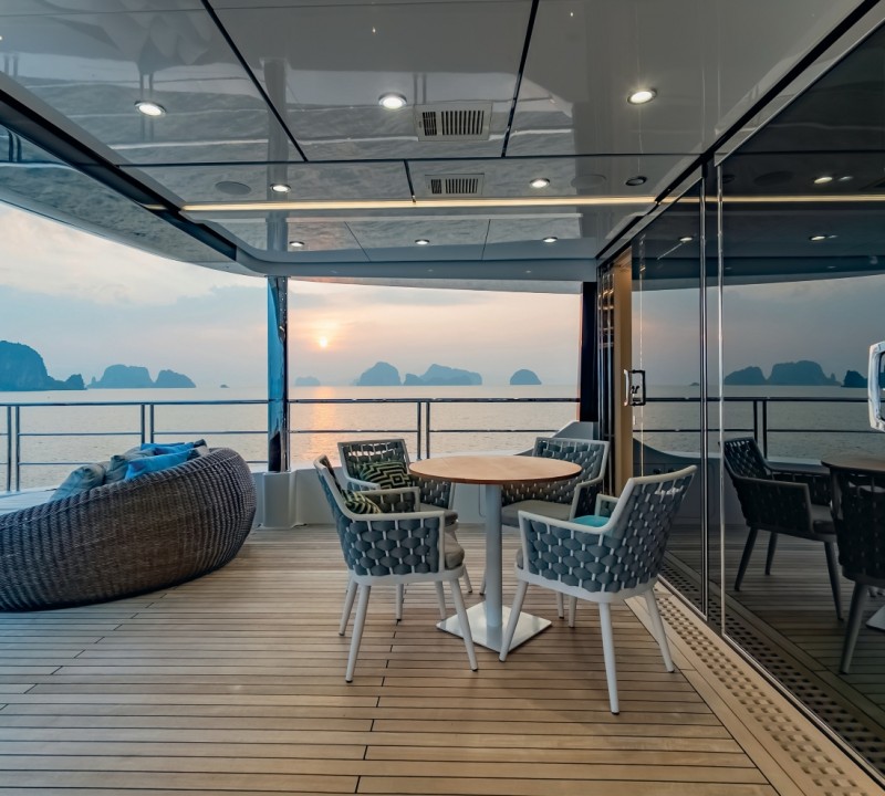 Exterior Relaxation Area With Sea Views