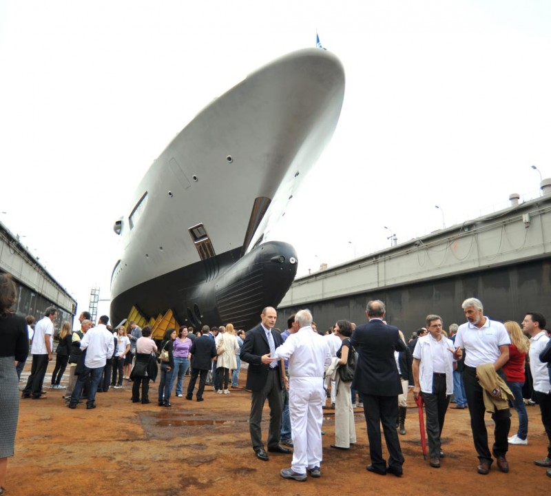 Fincantieri launches it's first mega yacht SERENE