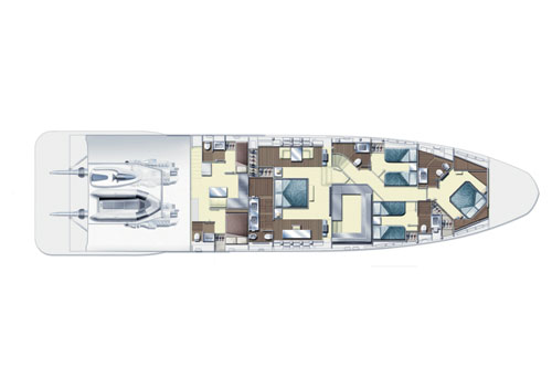 GOGAMIGOGA - Lower Deck Plan
