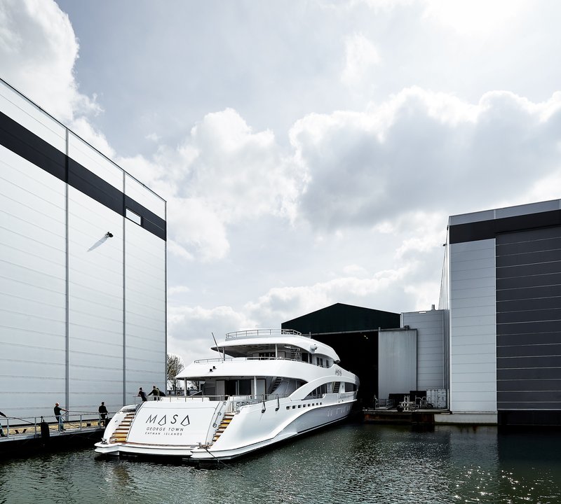HY18750 Super Yacht MASA Launch At Heesen Yachts