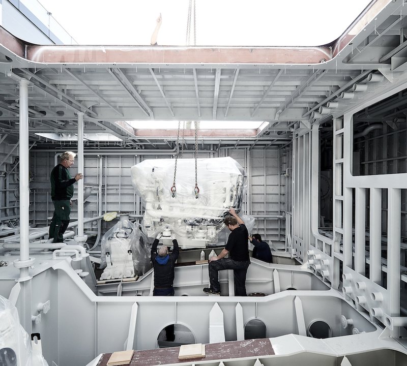 Heesen Project CAstor Under Construction -
