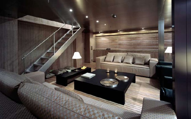 Interior of the lovely motor yacht MARIU