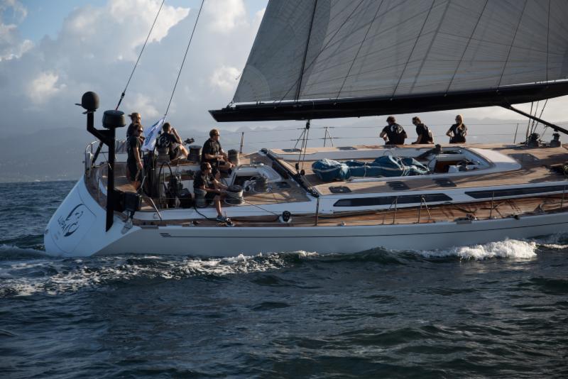 Line Honours and Overall victory for Jeremy Pilkington's Baltic 78 charter yacht Lupa of London - Image by RORC Arthur Daniel & Orlando K Romain