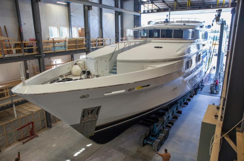 Luxury charter yacht Magic at Front Street Shipyard - Photo by Billy Black