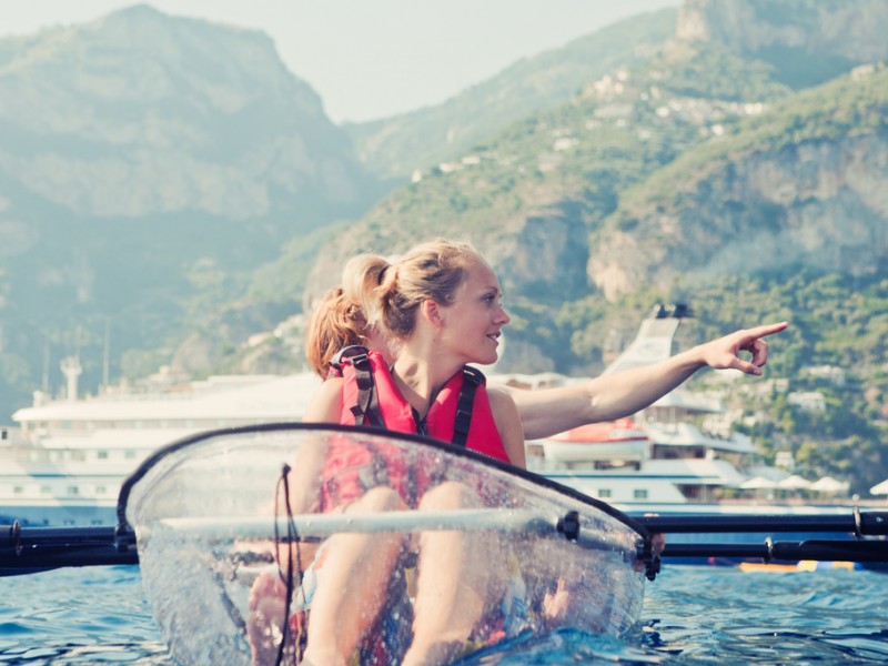Luxury mega yacht Sea Dream - Glass Bottom Kayak