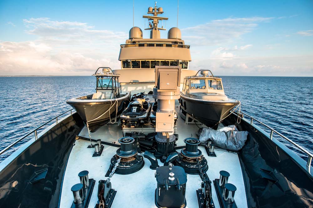 Luxury yacht Plan B - tenders. Photo credit yachtplanb.com