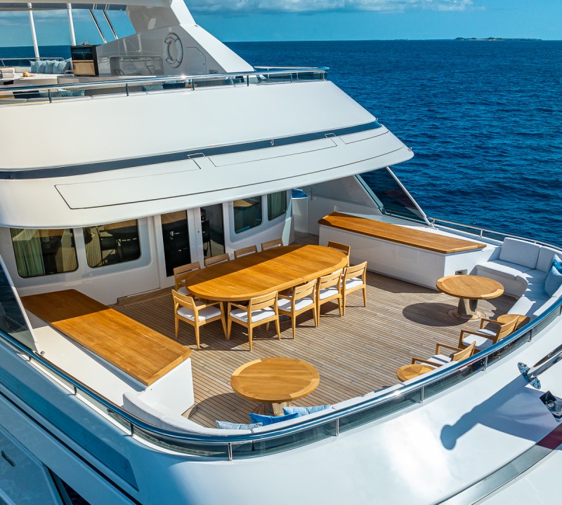 Aft Deck Dining Area