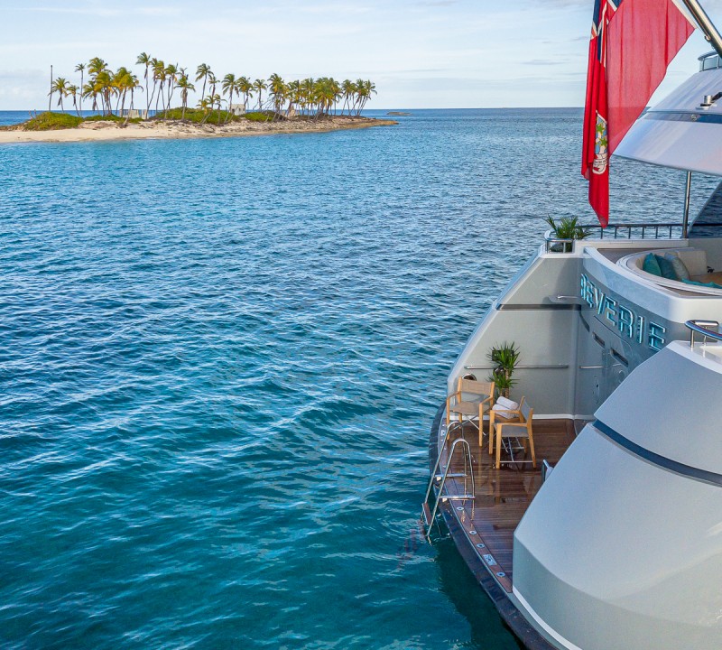 Aft Swim Platform Of The Yacht