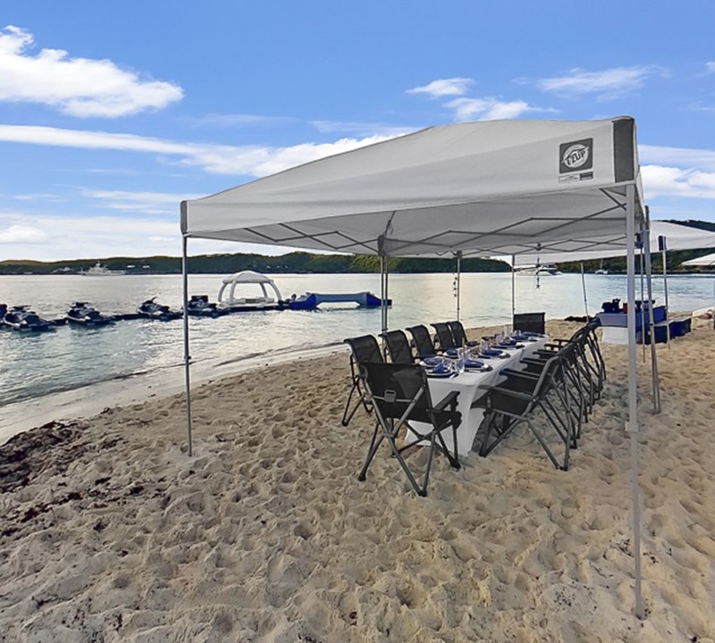 Beach Set Up With Toys