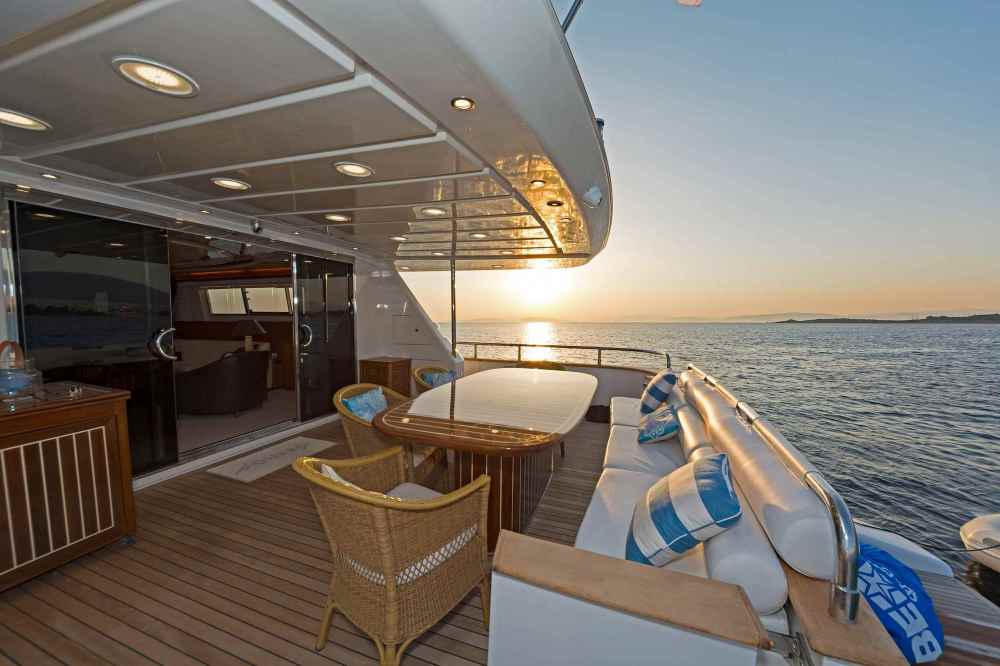 Aft Deck At Sunset