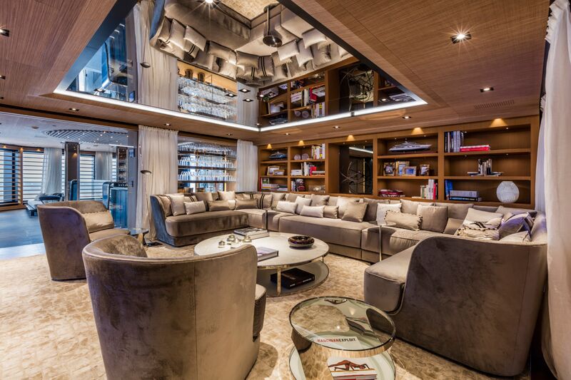 Mega yacht SUERTE - Saloon