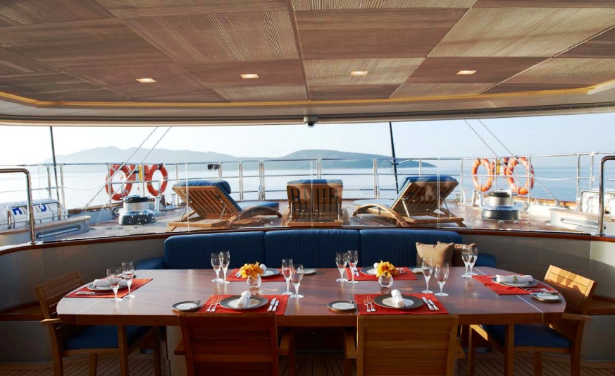 Melek -  Aft Cockpit Dining Area