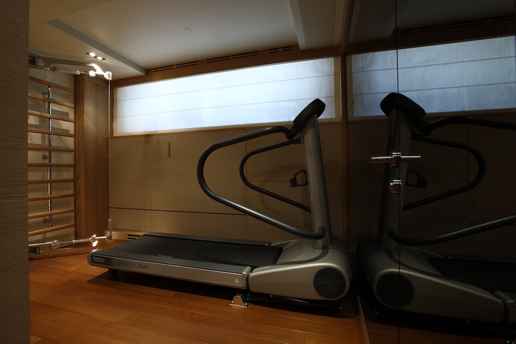 Motor Yacht Exuma Gym - photo courtesy of Perini Navi