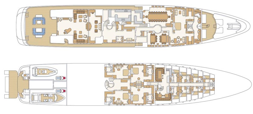 Motor Yacht Reverie - Layout Three