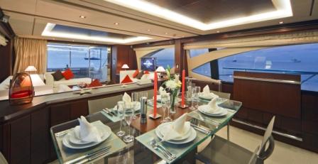 Motor yacht Andreika -  Formal Dining