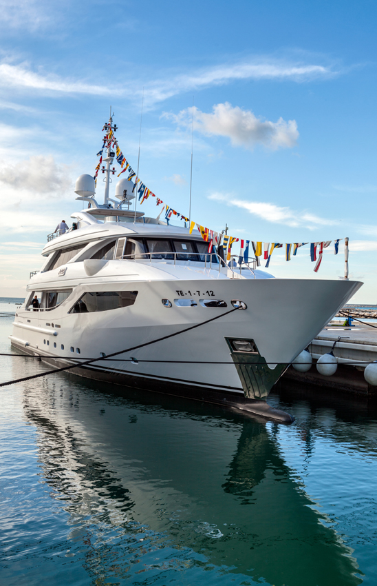 Motor yacht Azziza launched at ISA - Photo by Zitti