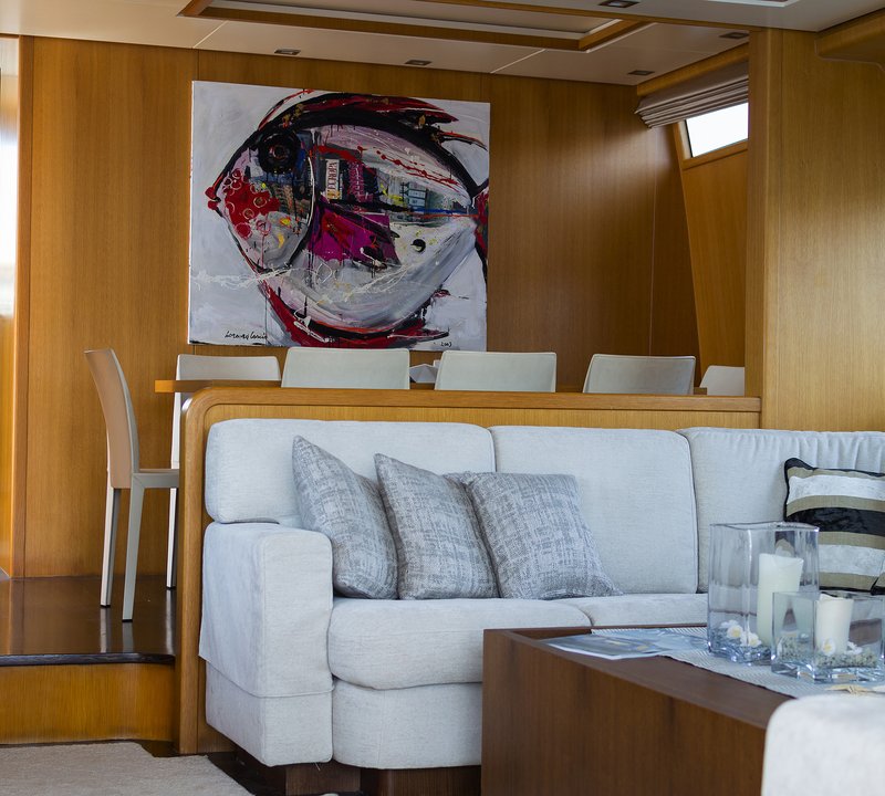 Motor yacht FOS - Salon sofa